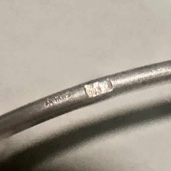 Antique Art Deco Sterling Silver Artisan Signed Collar Cuff Choker Drop Necklace - Picture 3 of 15